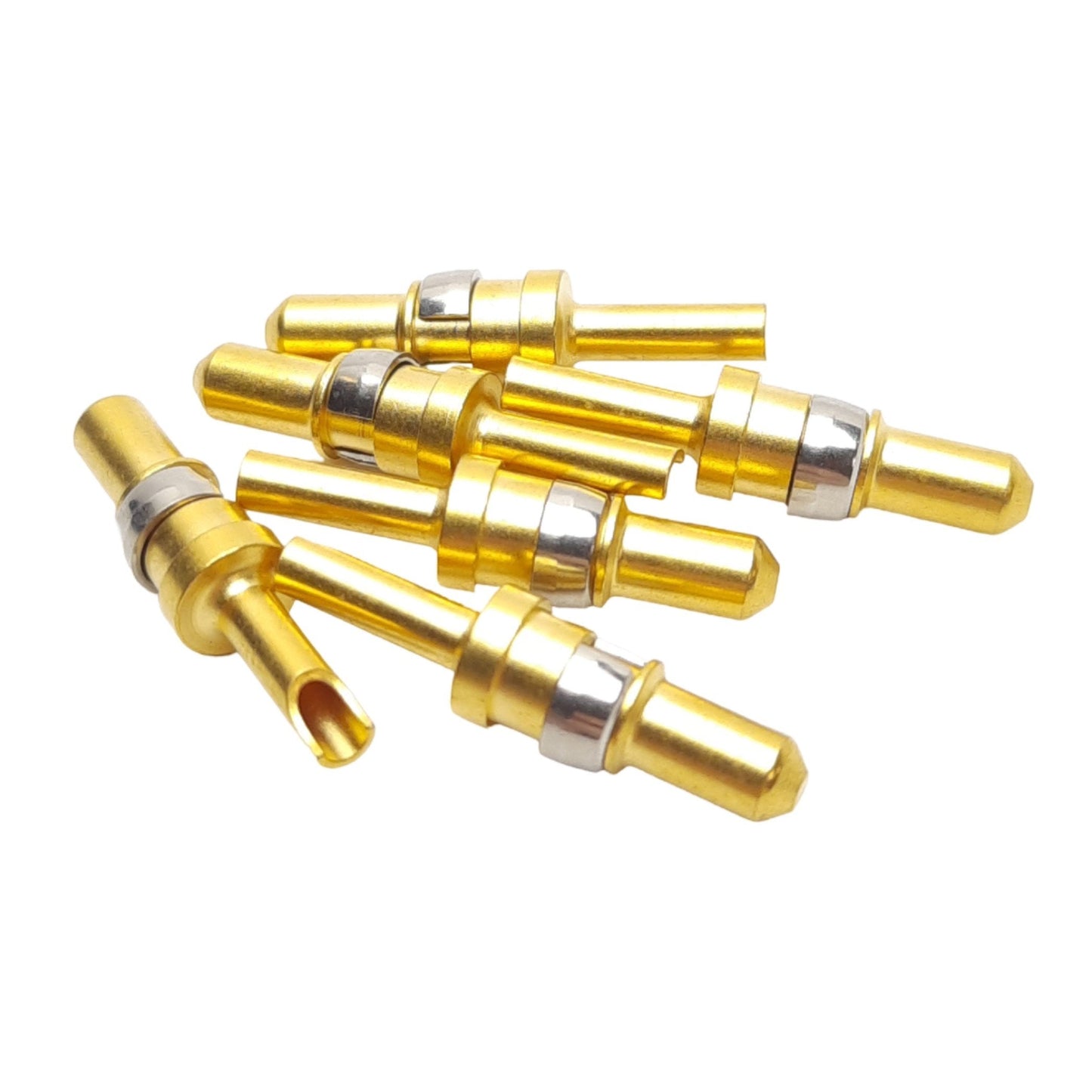 New Lot of 6 Harting 09030006101 DIN-Signal High Current Contacts, Male, 10A Max