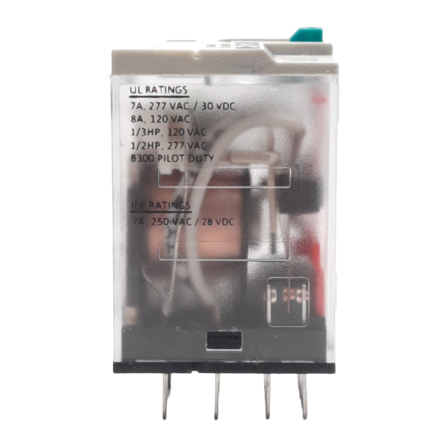 New Eaton D2RF4T1 Ice Cube Control Relay, 4PDT, 6A 120/277VAC/28VDC, 24VDC Coil