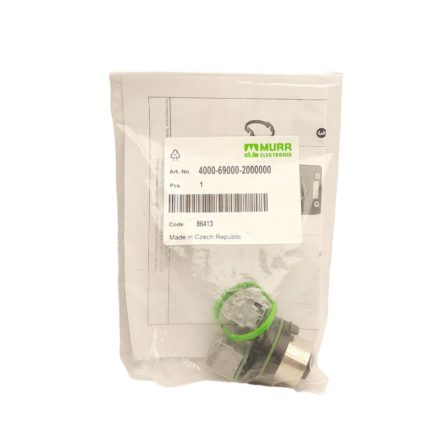 New Murr Electronik 4000-69000-2000000 Modlink MPV Control Coupling 7/8in 5-Pin Fem.