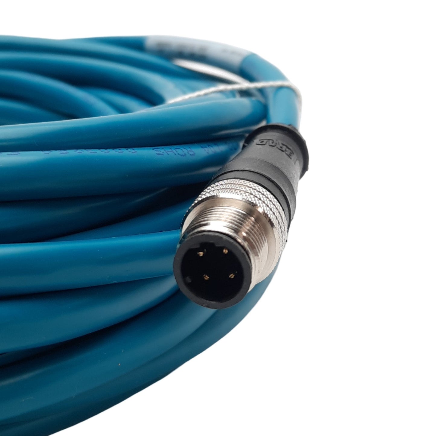 New Woodhead E11A06002M100 Cordset, Double Ended M12 4-Pin Male, 125V 1.5A, 10m