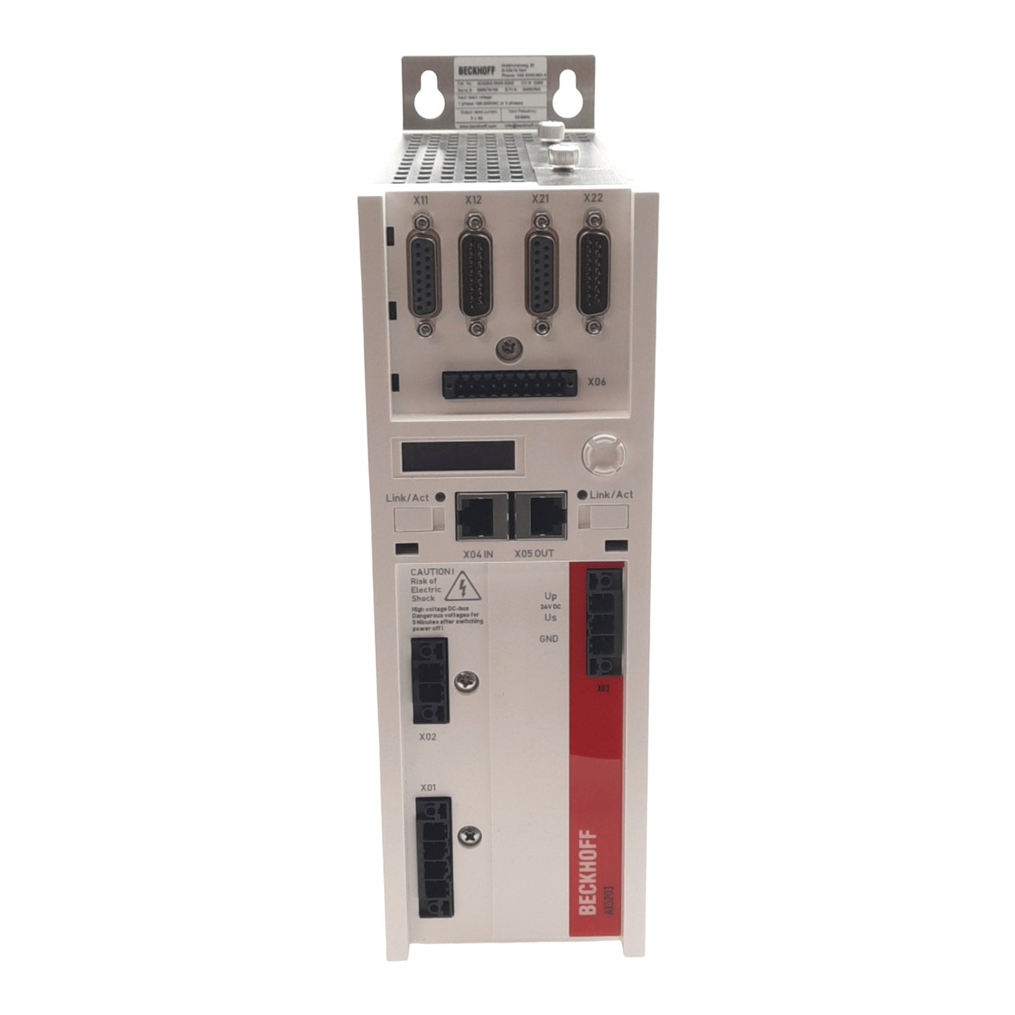New Beckhoff AX5203-0000-0202 Servo Drive 3Ø 100-480VAC In, 0-480VAC 3A 0-599Hz Out