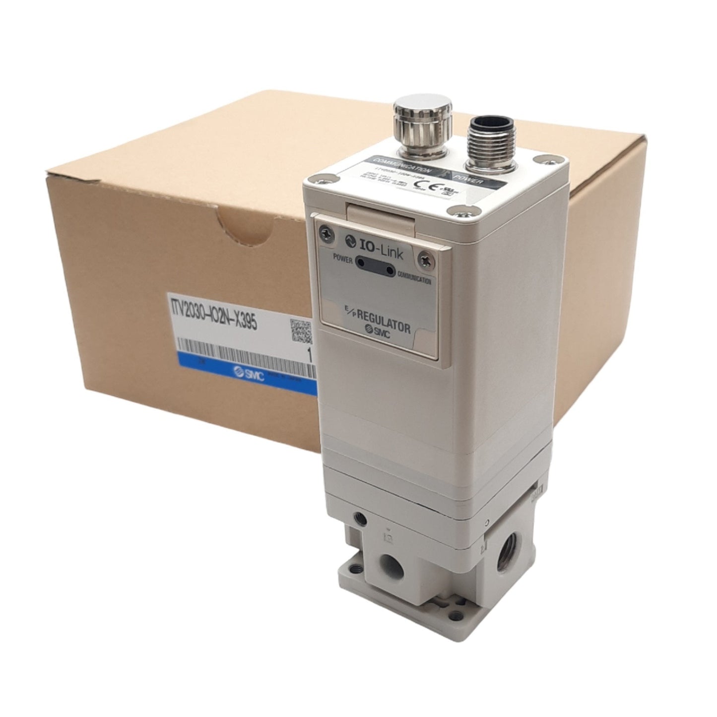 New SMC ITV2030-IO2N-X395 Electro-Pneumatic Regulator, IO-Link 0.5MPa 24VDC 1/4inNPT