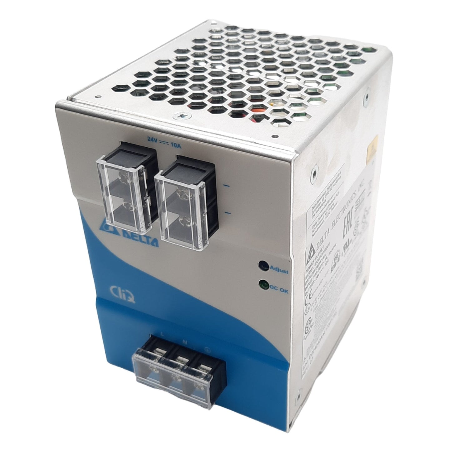 New Delta Electronics DRP024V240W1AA Power Supply, 100-240VAC In, 24V 10A 240W Out