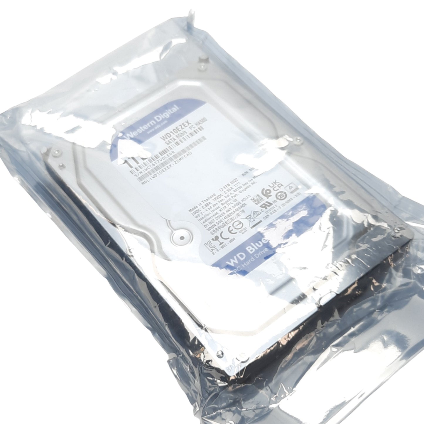 New Western Digital WD10EZEX-22MFCA0 WD Blue 1TB HDD, 3.5in, 7200RPM, SATA III