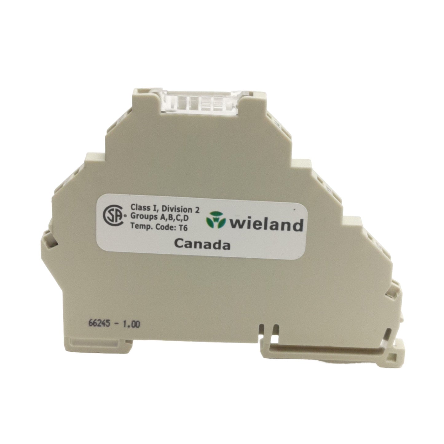 New Wieland 80.010.4100.0 Relay Module 250VAC 6A Max, DIN Rail, 24VDC Coil