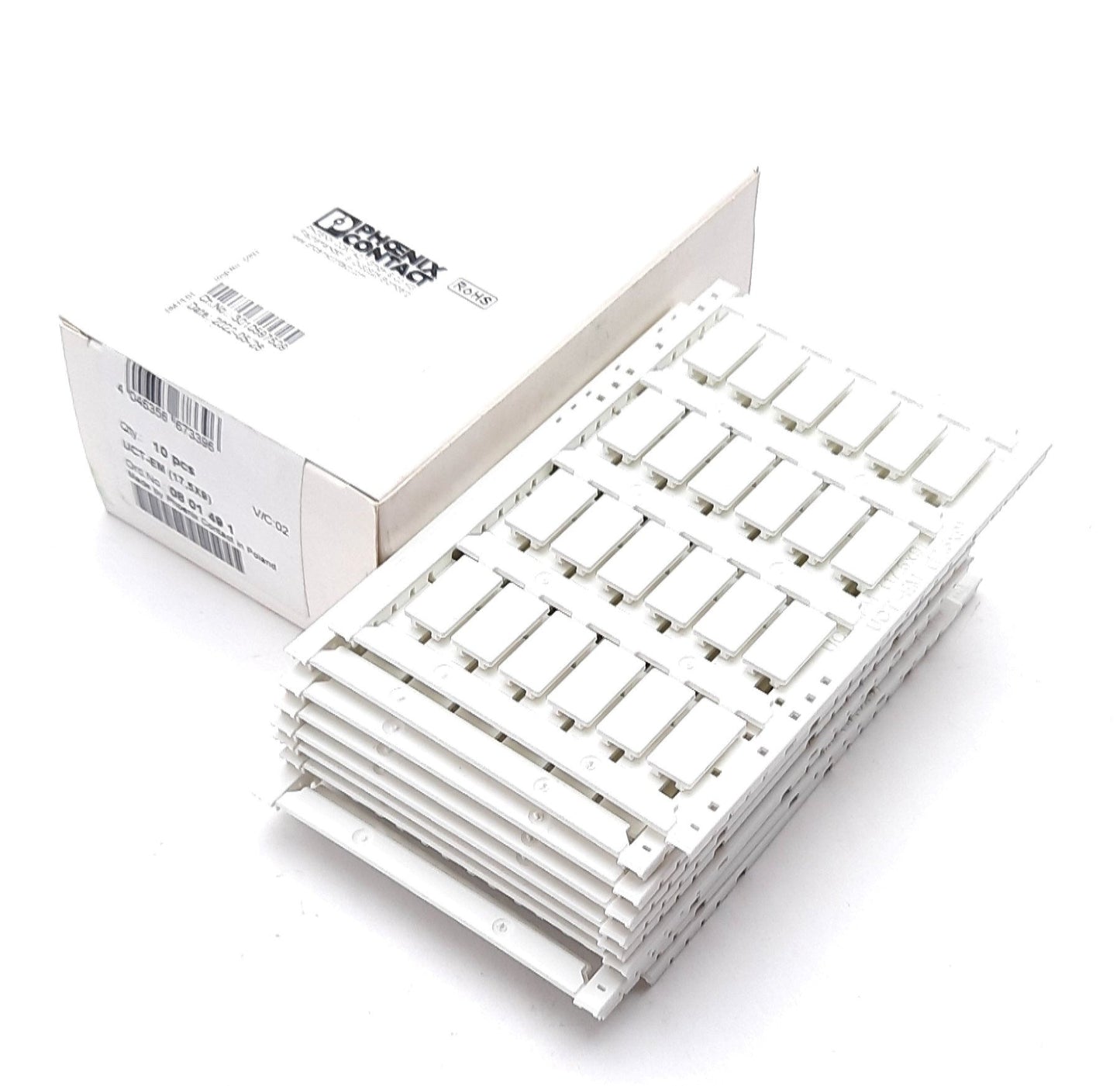 New 10 Sheets of 24 Phoenix Contact UCT-EM (17,5x9) Snap-In Markers 17.5 x 9 x 9mm