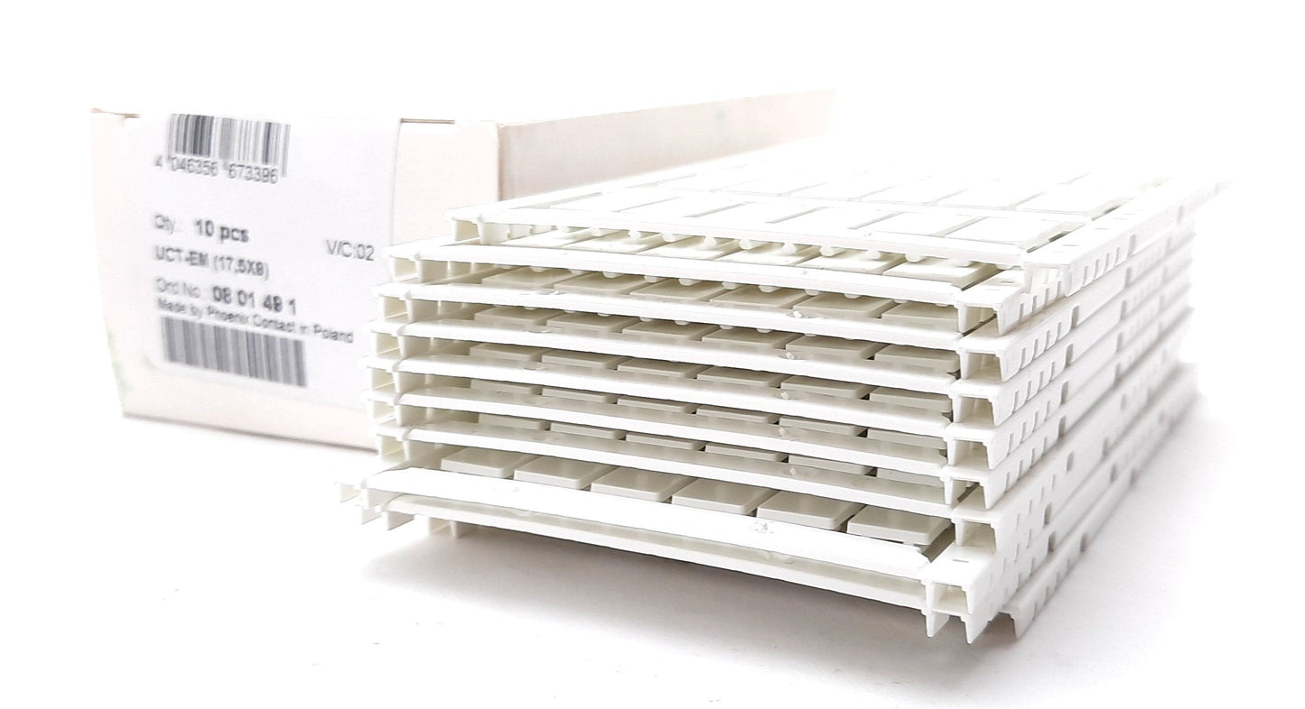 New 10 Sheets of 24 Phoenix Contact UCT-EM (17,5x9) Snap-In Markers 17.5 x 9 x 9mm