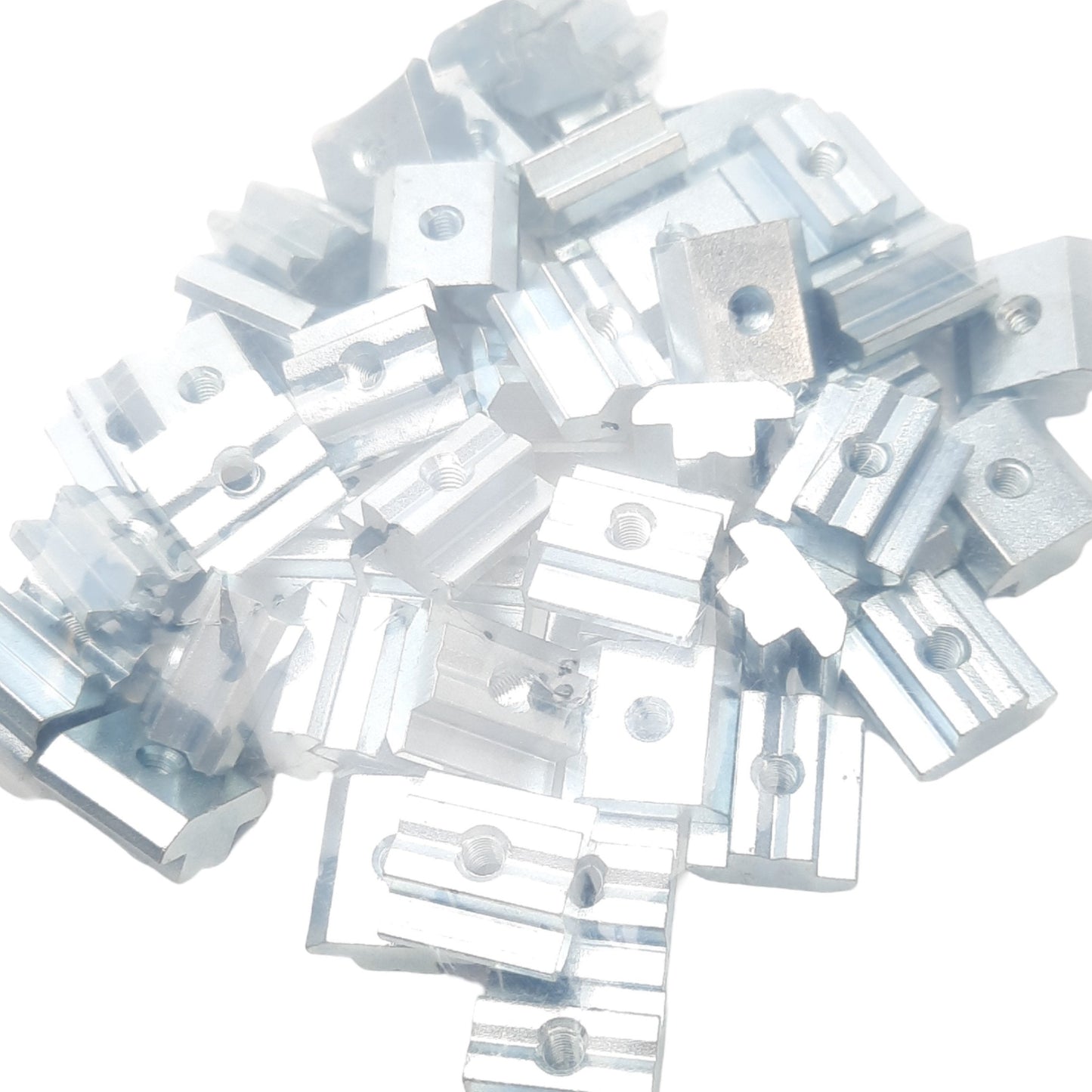 New – Open box Lot of 50 Fath 096035 T-Slot Nut, 19.5x10.6mm, M5, B, Slot 10, 5.1mm Step Height