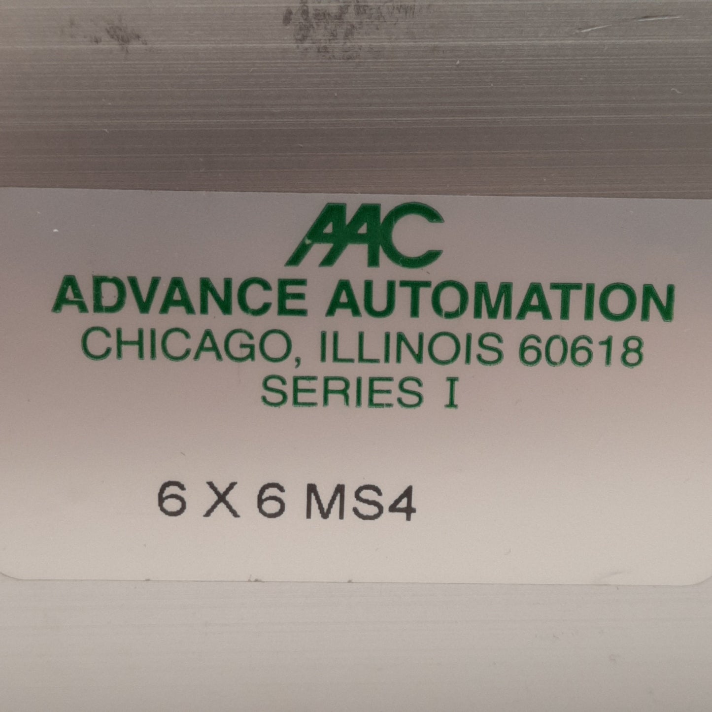 New Advance Automation I-6X6-1.375-MS4 Air Cylinder ø6in Bore, 6in Stroke, 3/4in NPT