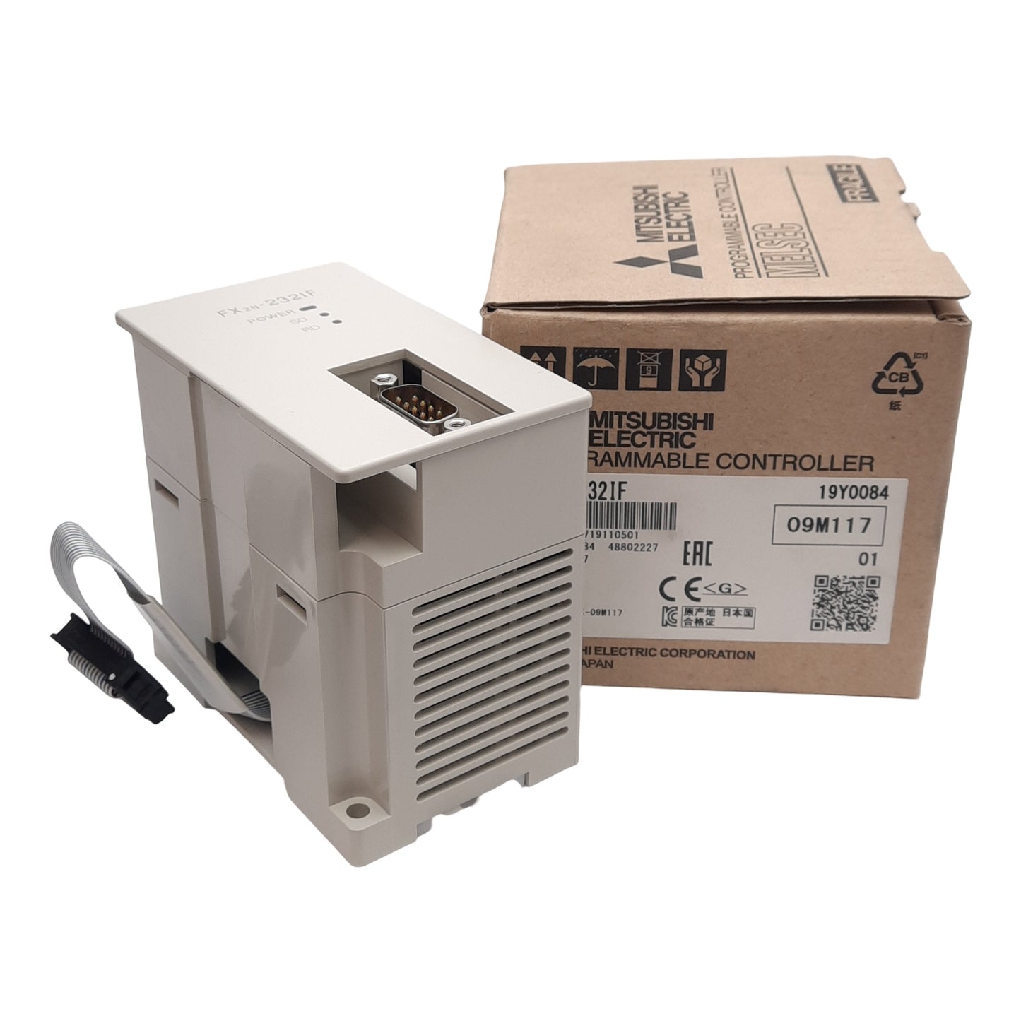 New Mitsubishi FX2N-232IF Programmable Controller 8-Points RS232C D-Sub 9-Pin 24VDC