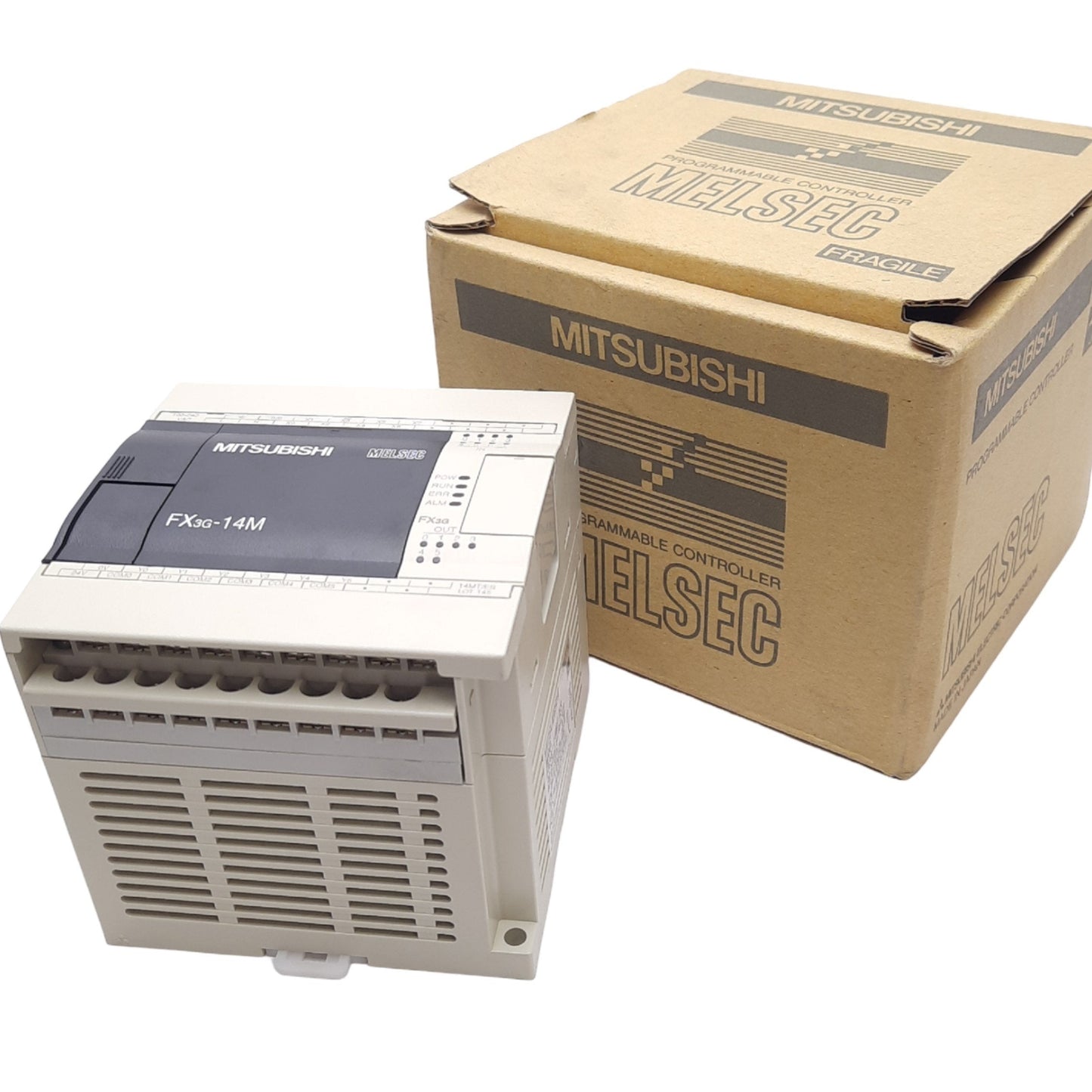 New Mitsubishi FX3G-14MT/ES Programmable Controller, 100-240VAC, 8 In, 6 Out, Sink