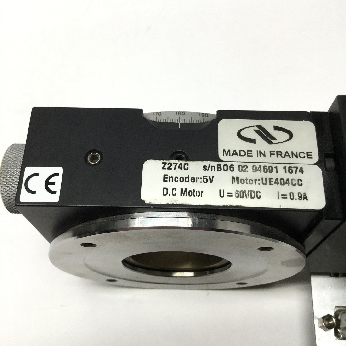 Used Newport M-URM80CCHL Motorized Rotary Positioner Stage, Ø30mm Aperture, 48VDC