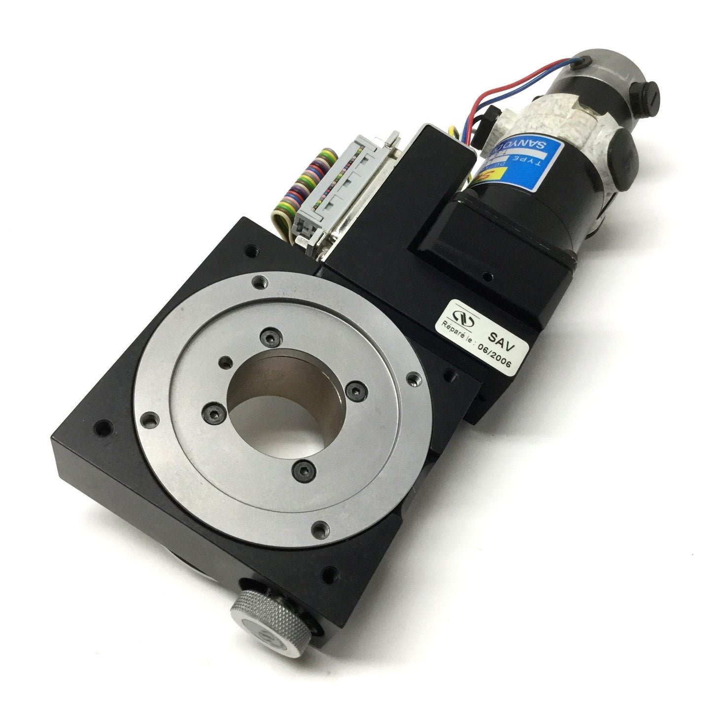 Used Newport M-URM80CCHL Motorized Rotary Positioner Stage, Ø30mm Aperture, 48VDC