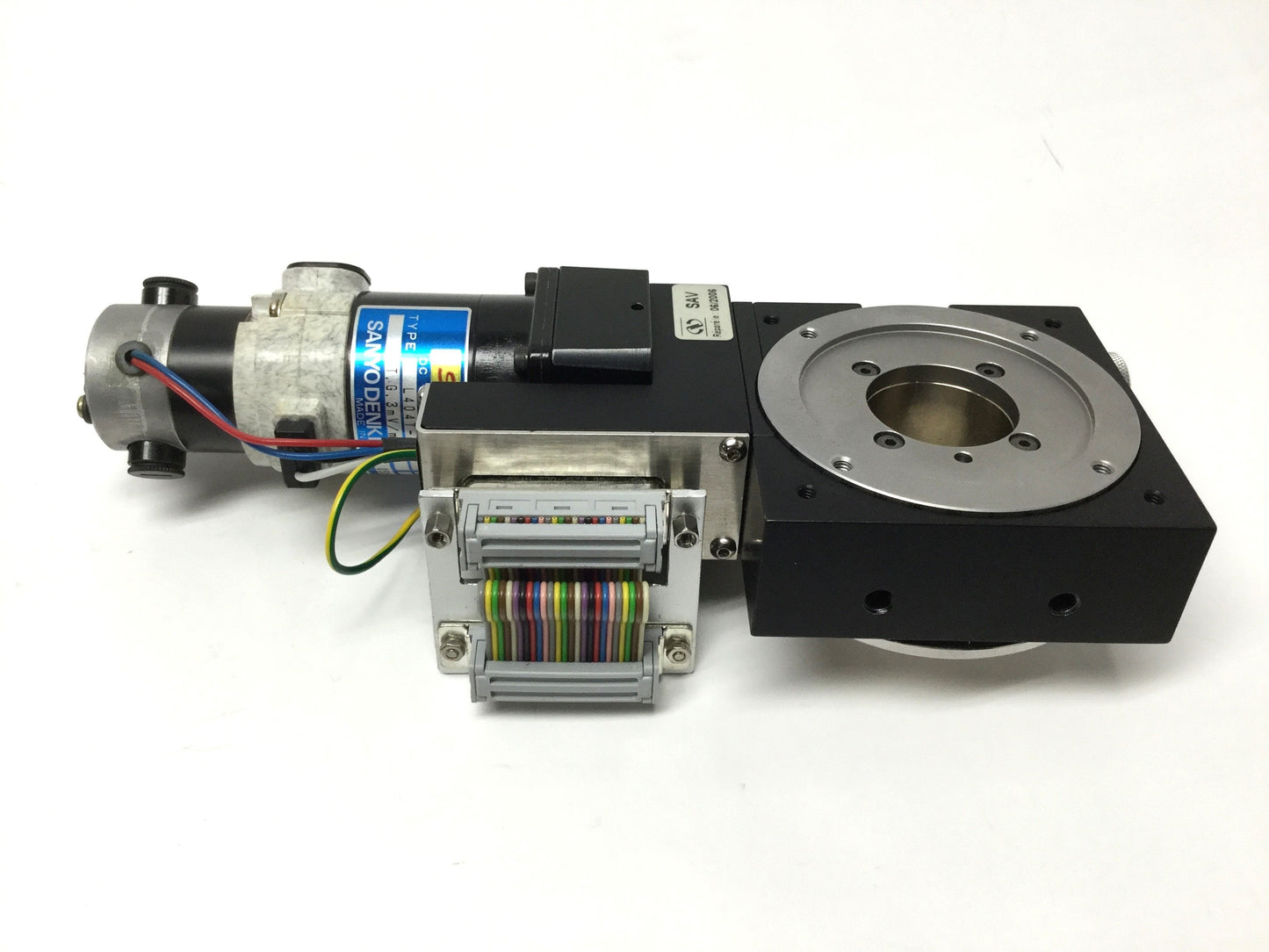 Used Newport M-URM80CCHL Motorized Rotary Positioner Stage, Ø30mm Aperture, 48VDC