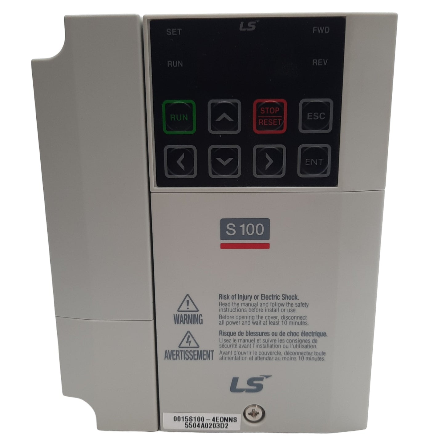 New LS Electric LSLV0015S100-4EONNS Inverter, 380-480 VAC Input, 0-480 VAC Output