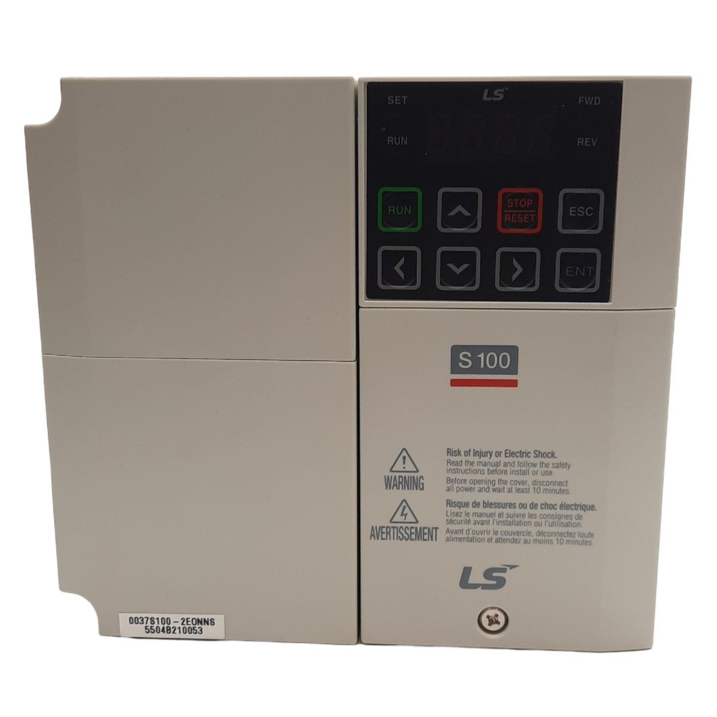 New LS Electric LSLV0037S100-2EONNS Inverter, 200-240 VAC Input, 0-240 VAC Output