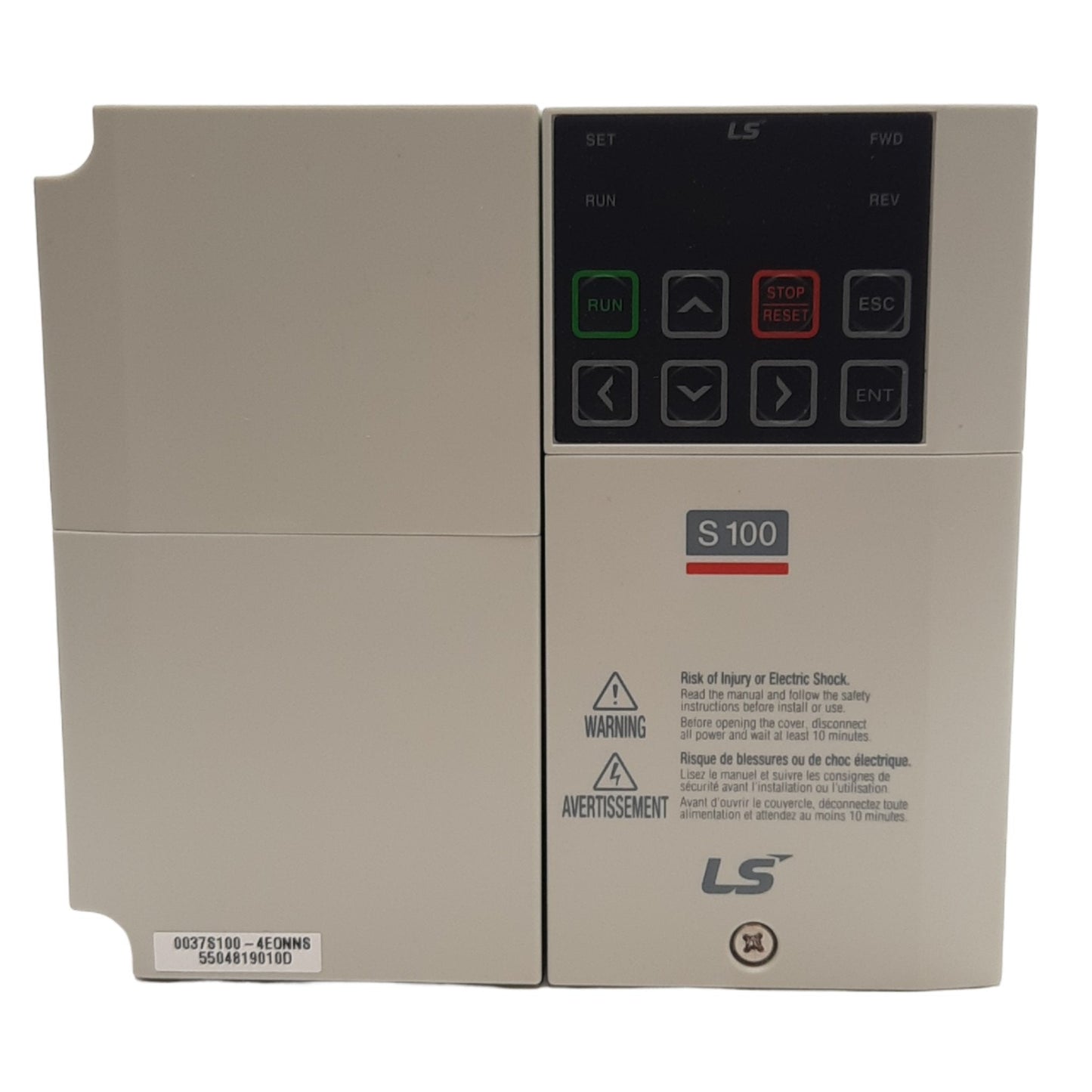 New LS Electric LSLV0037S100-4EONNS Inverter, 380-480 VAC Input, 0-480 VAC Output