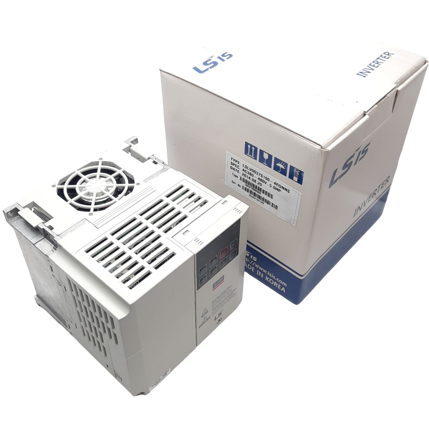 New LS Electric LSLV0037S100-4EONNS Inverter, 380-480 VAC Input, 0-480 VAC Output