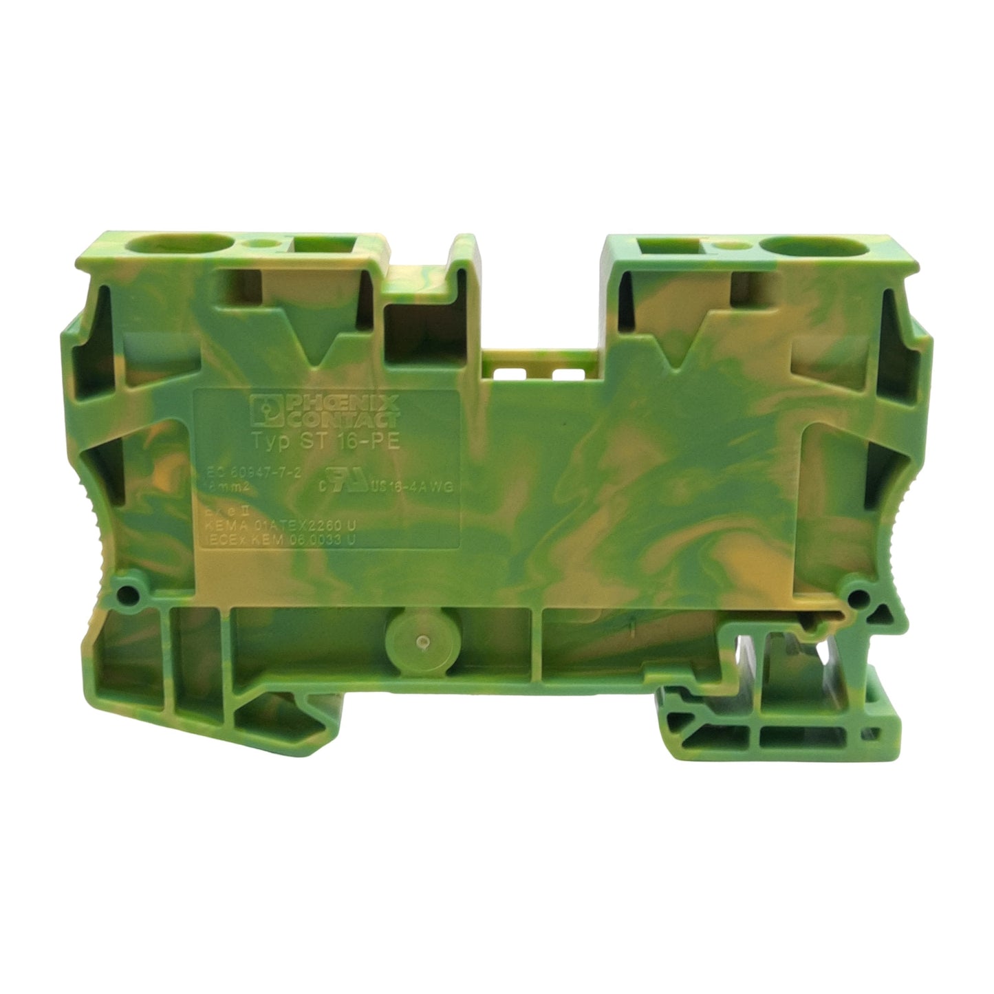 New Lot of 5 Phoenix Contact 3036165 Ground Terminal Block, 2-Position, 12.2mm
