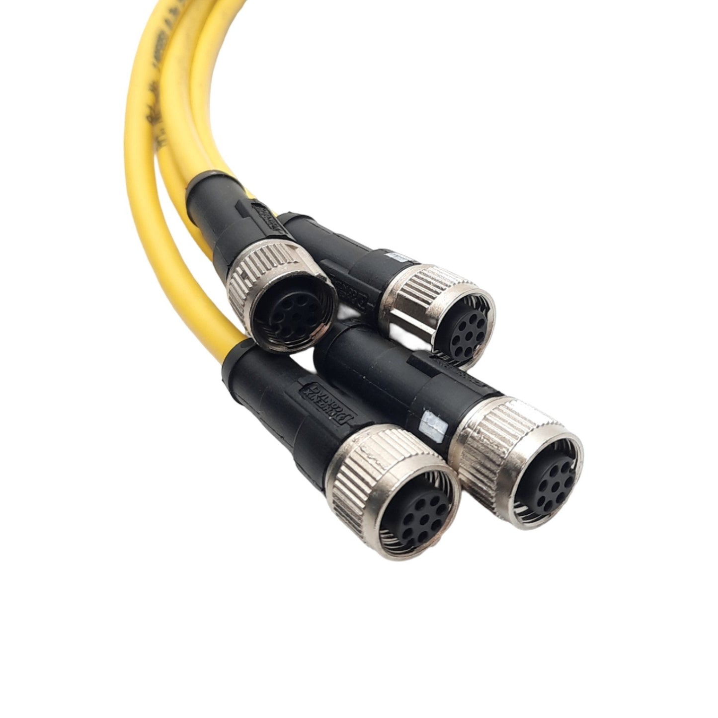 New Lot of 4 Phoenix Contact 1405851 Sensor/Actuator Cable, 30V, 8-Pin M12, 0.3m