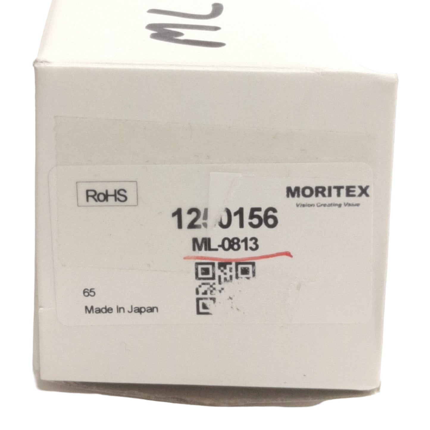 New Moritex 1250156 ML-0813 C-Mount FA Lens for 2/3in Sensors, FL=8mm, M25.5x0.5
