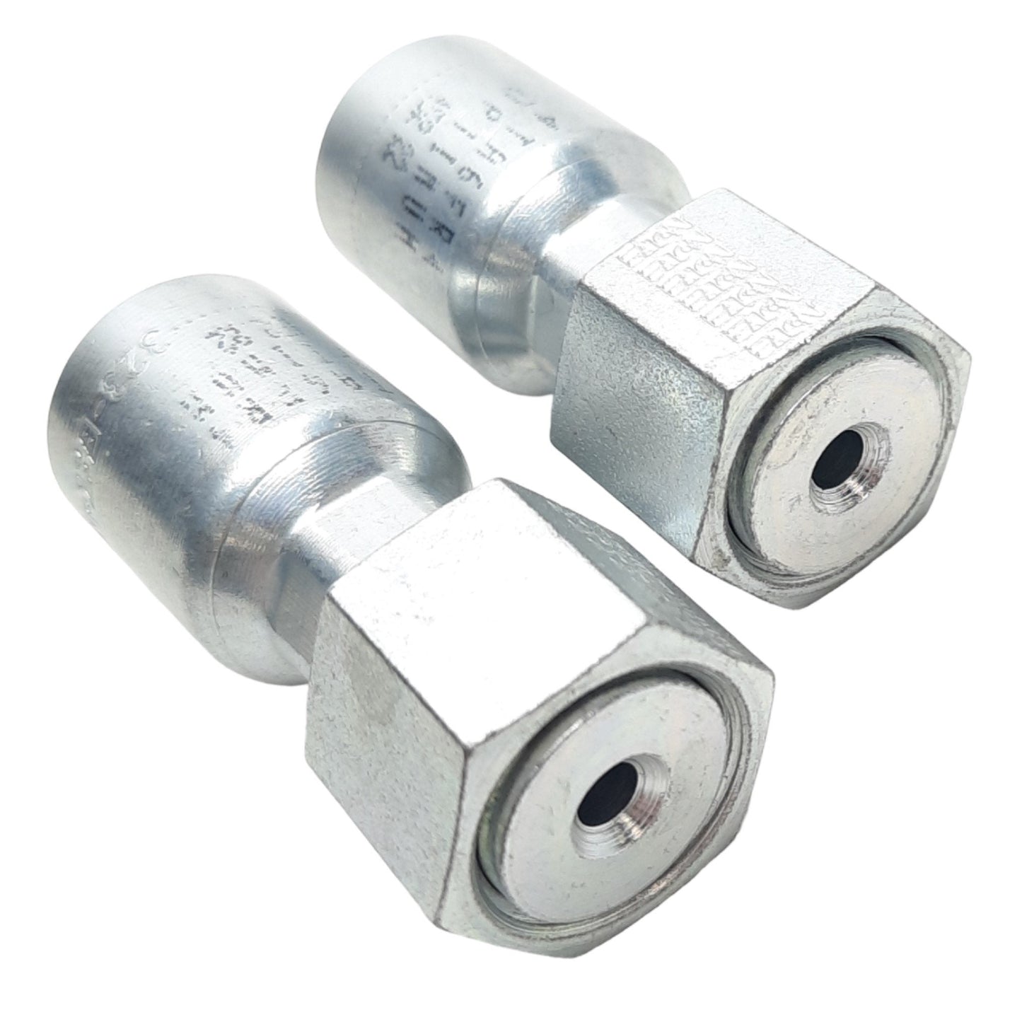 New – Open box Lot of 2 Danfoss 4TA6FR4 Straight Hose Fitting, ORS Swivel Female, 9/16-18