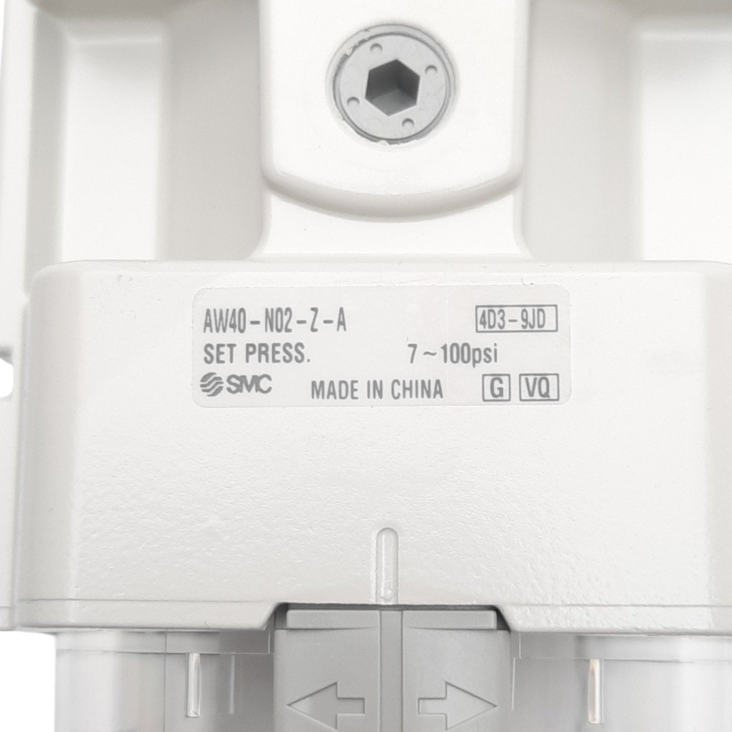New SMC AW40-N02-Z-A Pneumatic Filter Regulator, 1/4in NPT, 0.05 to 0.85MPa Set