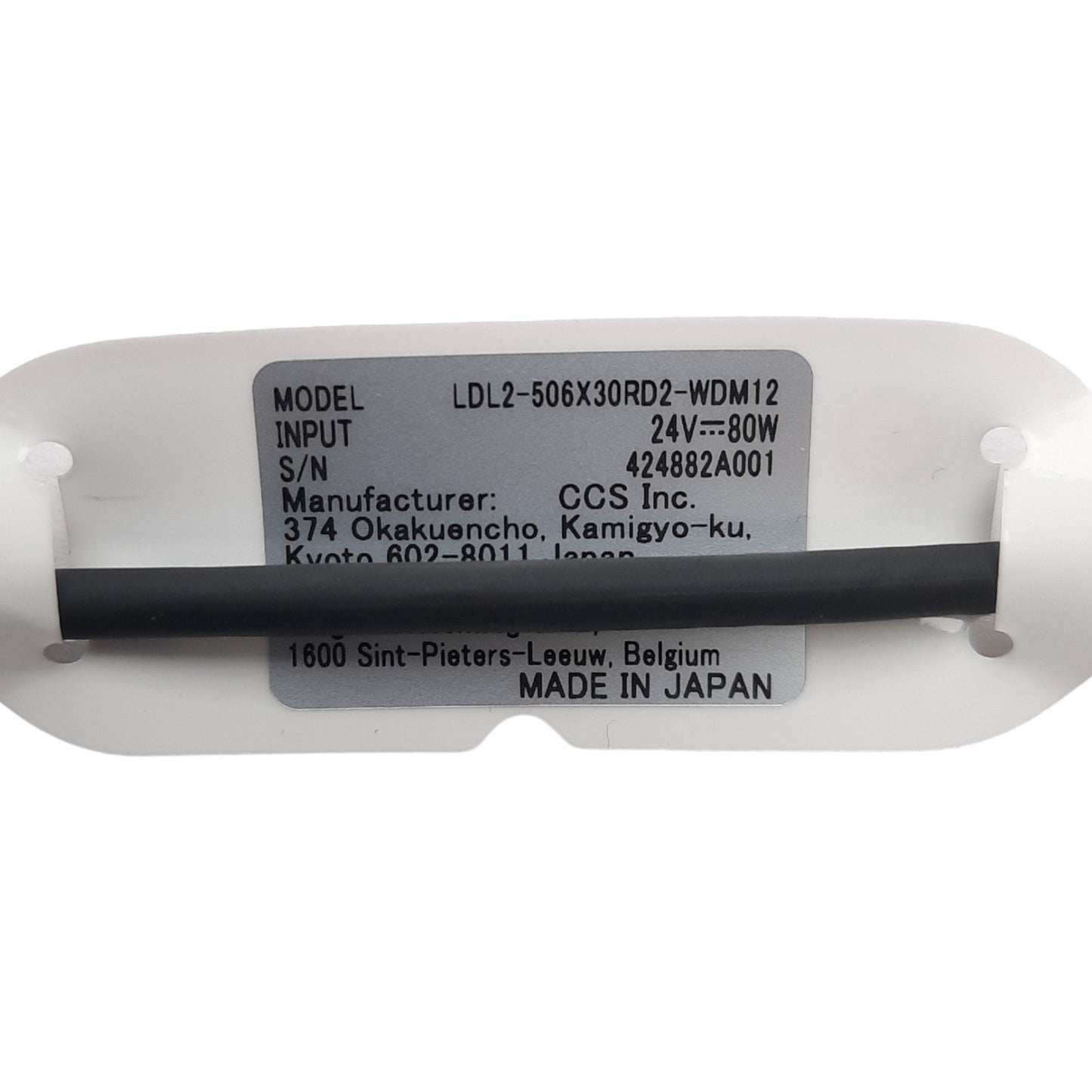 New CCS LDL2-506X30RD2-WDM12 Machine Vision LED Bar Light, 24V, 635nm Red, 506x30mm