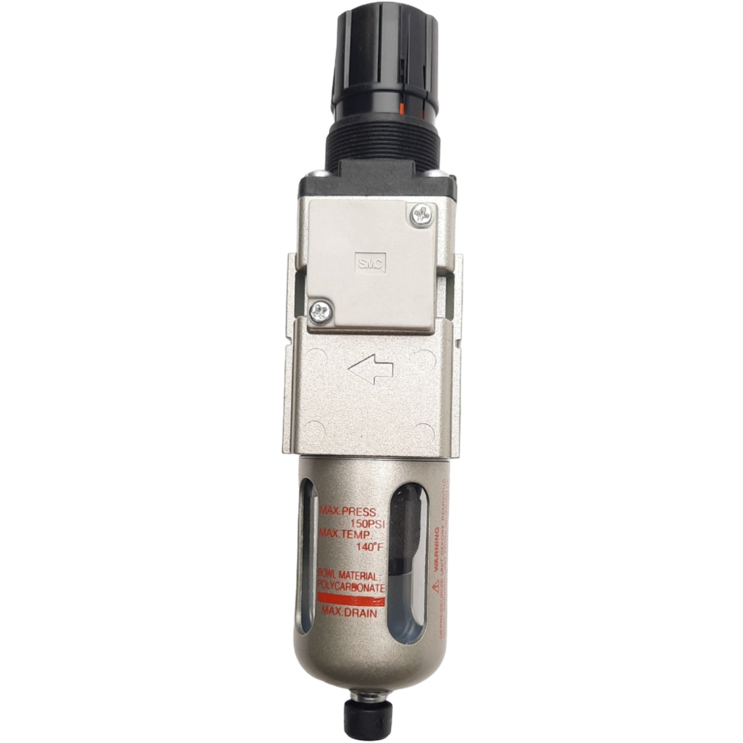 New SMC AWD20-N02E-CZ Regulator, 1/4in NPT, Float Auto Drain NC, 0.05-0.85MPa Set