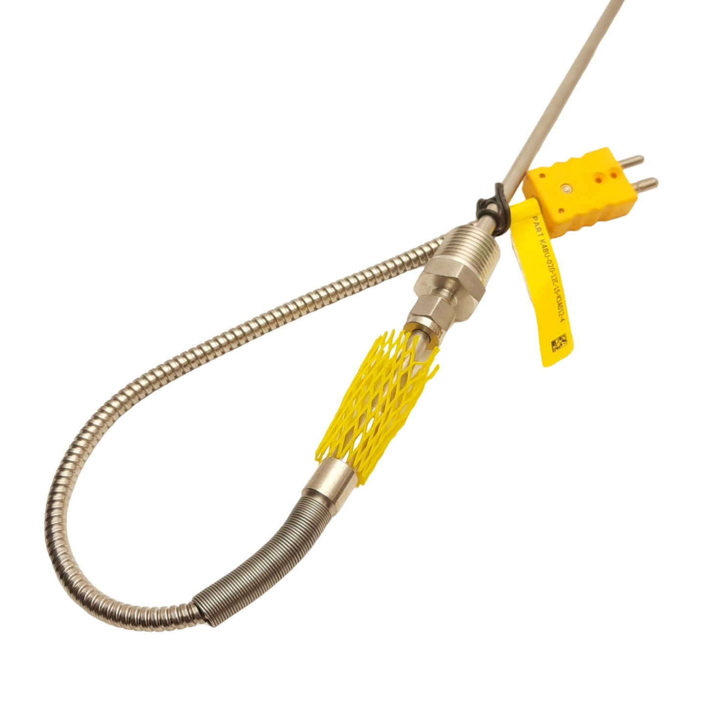 New Prymation K48U-020-012C-15-K3A012-4 Thermocouple, Type K, 1/4in x 20in Sheath