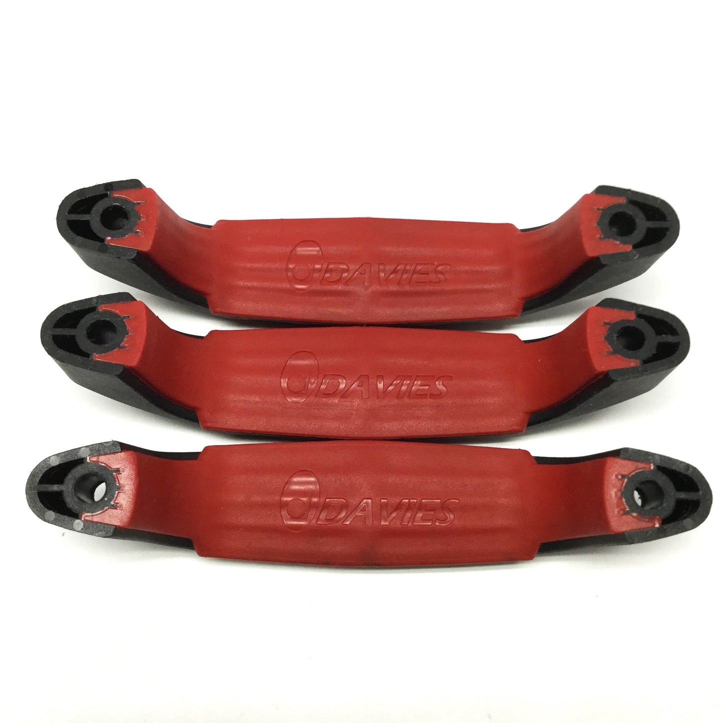 Used Lot of 3 Davies 4570BR Soft Touch Plastic Pull Handles, 5-3/4" Long, 4.72" Mount