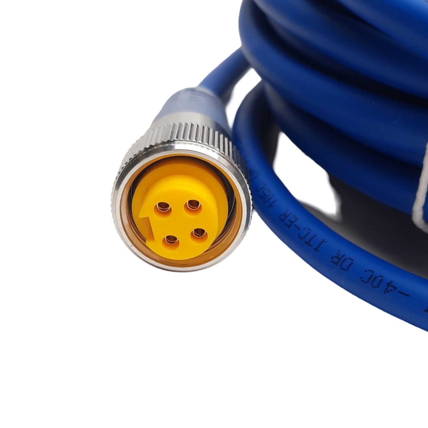 New Turck P-RSV RKV 40-2184XL-15M Hazardous Location Cordset, 7/8" Minifast, 4 Poles