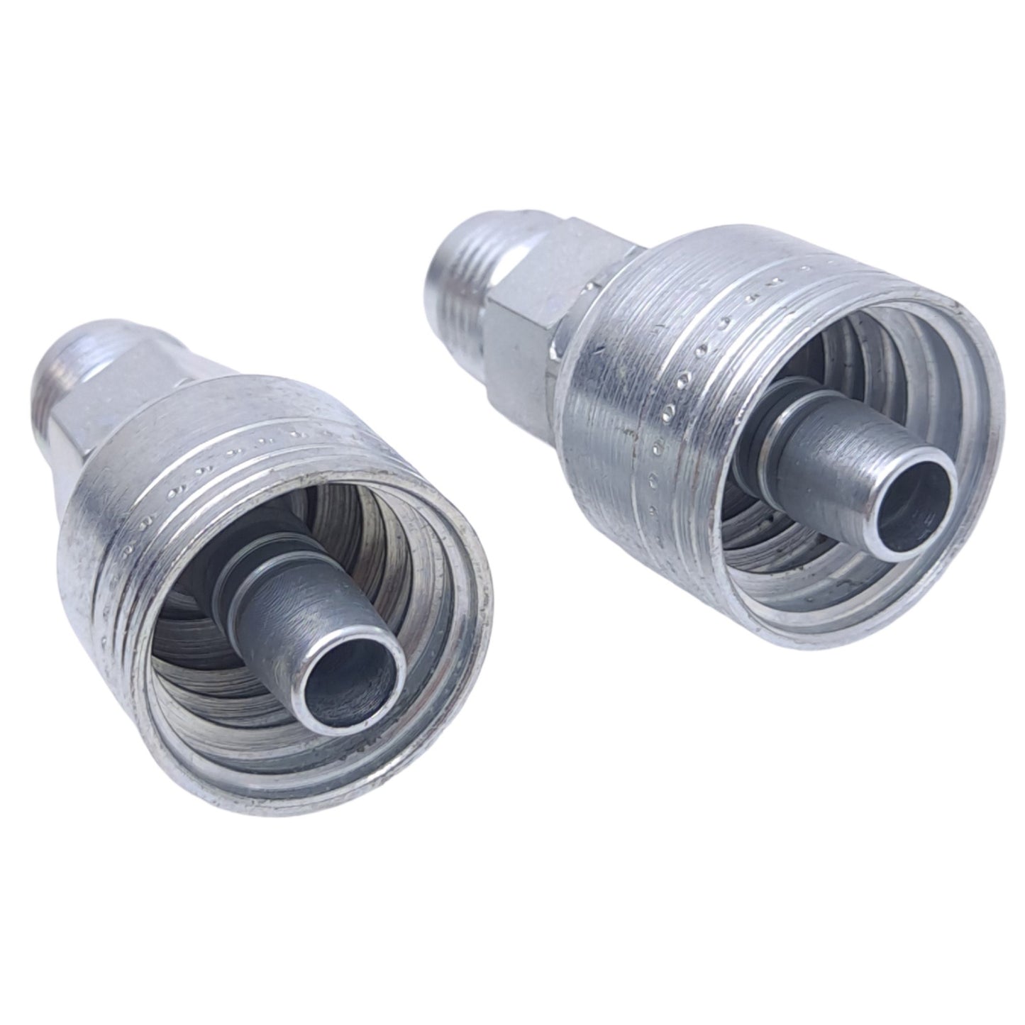 New – Open box Lot of 2 Danfoss 1AA6MS6 Straight Crimp Hose Fitting, 5/8-18, ø3/8in, -6 Hose