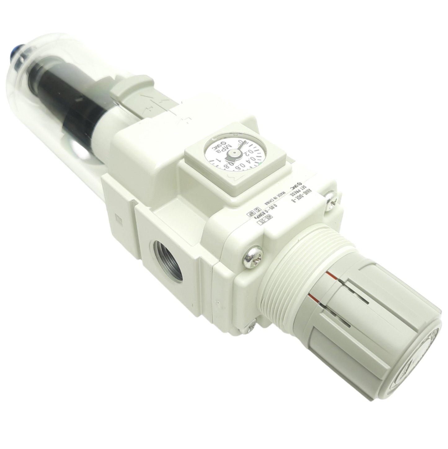 New SMC AW40-04DE-B Filter/Regulator, 5µm, Rc1/2, 0.05-.85MPa, Left To Right Flow