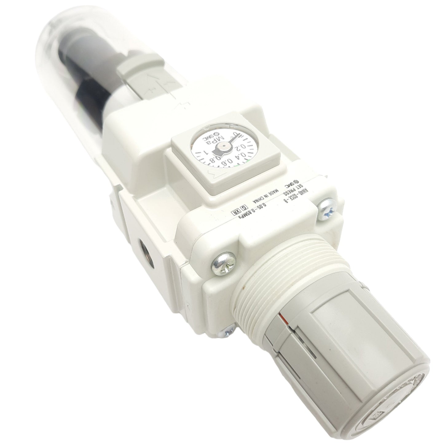 New SMC AW40-02CE-B Filter/Regulator, 5µm, Rc1/4, 0.05-0.85MPa, Left To Right Flow