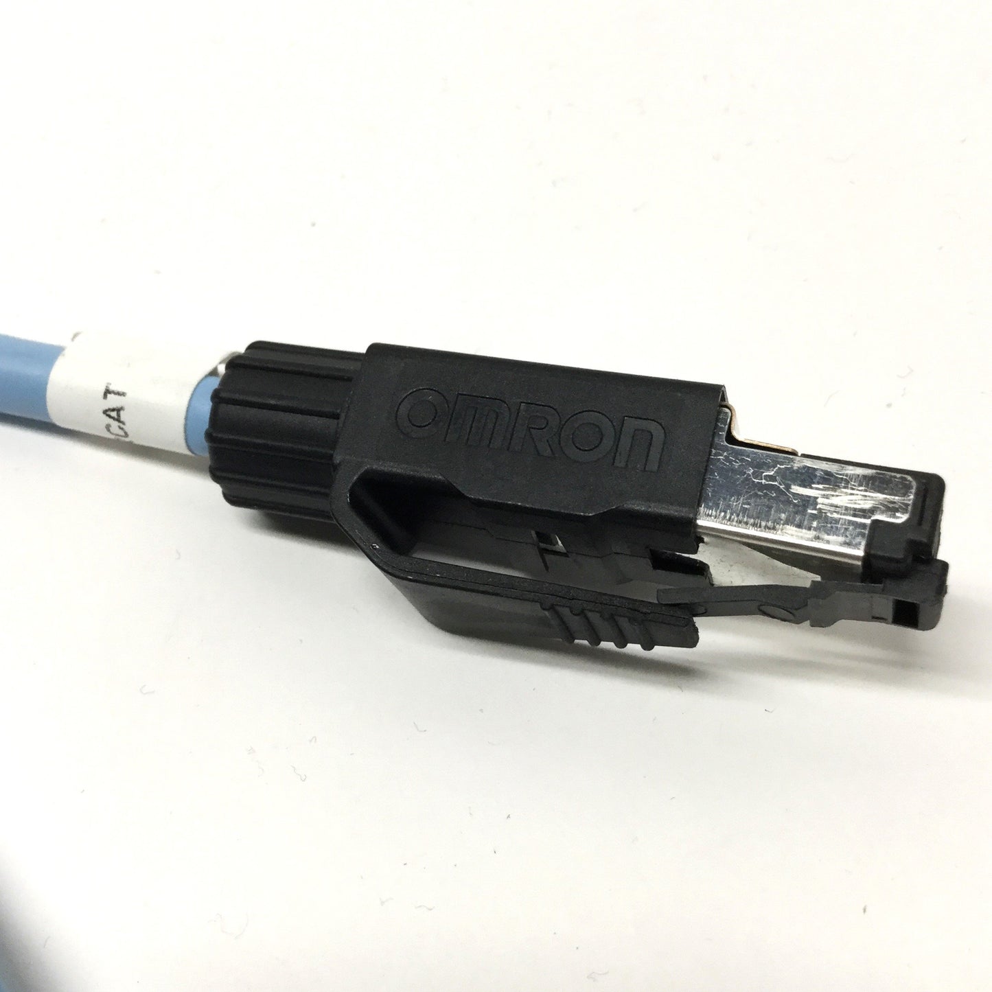 Used Omron XS5W-T421-EMD-K EtherCAT Network Cable Ethernet RJ45-RJ45 4-Pin, 3m Long