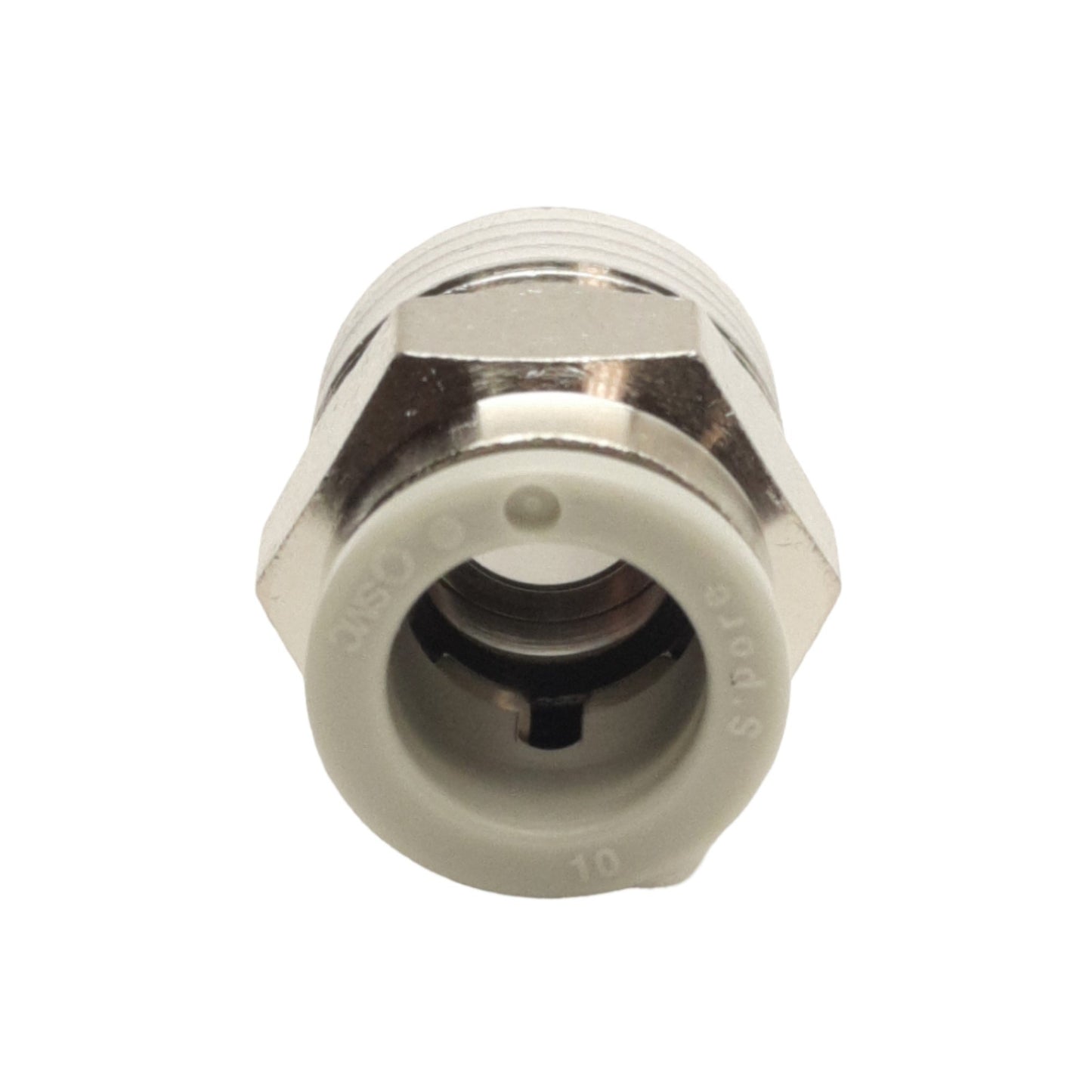 New Lot of 8 SMC KQ2H10-03NS Pneumatic Fittings, 3/8Rc to 10mm P2C Tube, 1.0MPa