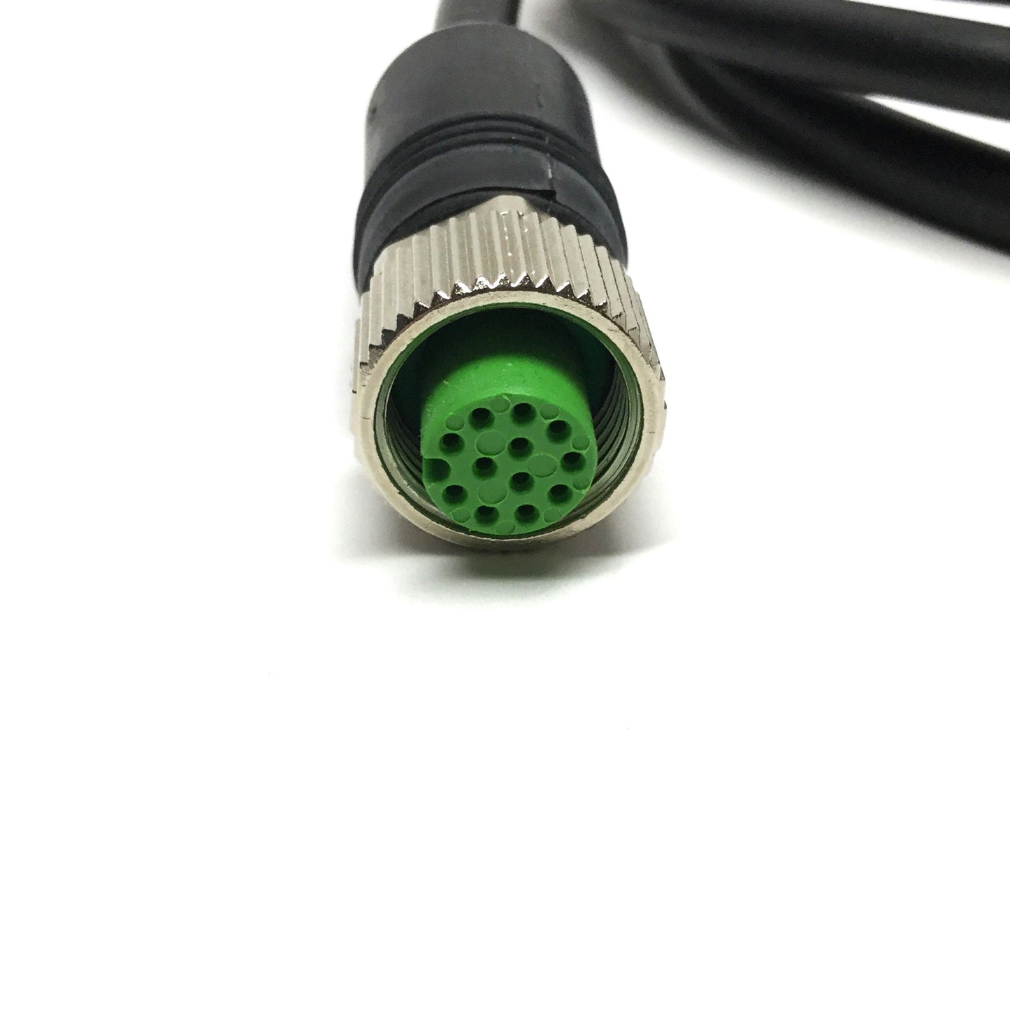 Used Murr 7000-19041-7020150 Cable Cordset M12 Female A-Coded, 12-Pin, 1.5m Long
