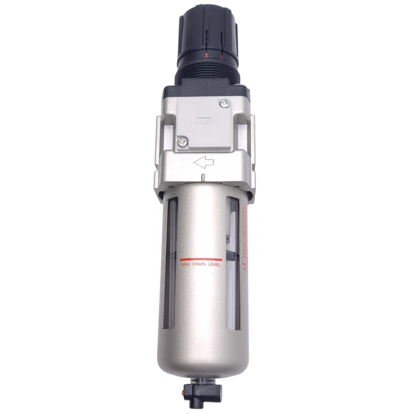 New SMC AW30-N03-Z-X64 Filter Regulator, 3/8 NPT, 43cm³ Drain, 7-125PSI Set, 1.0 MPa