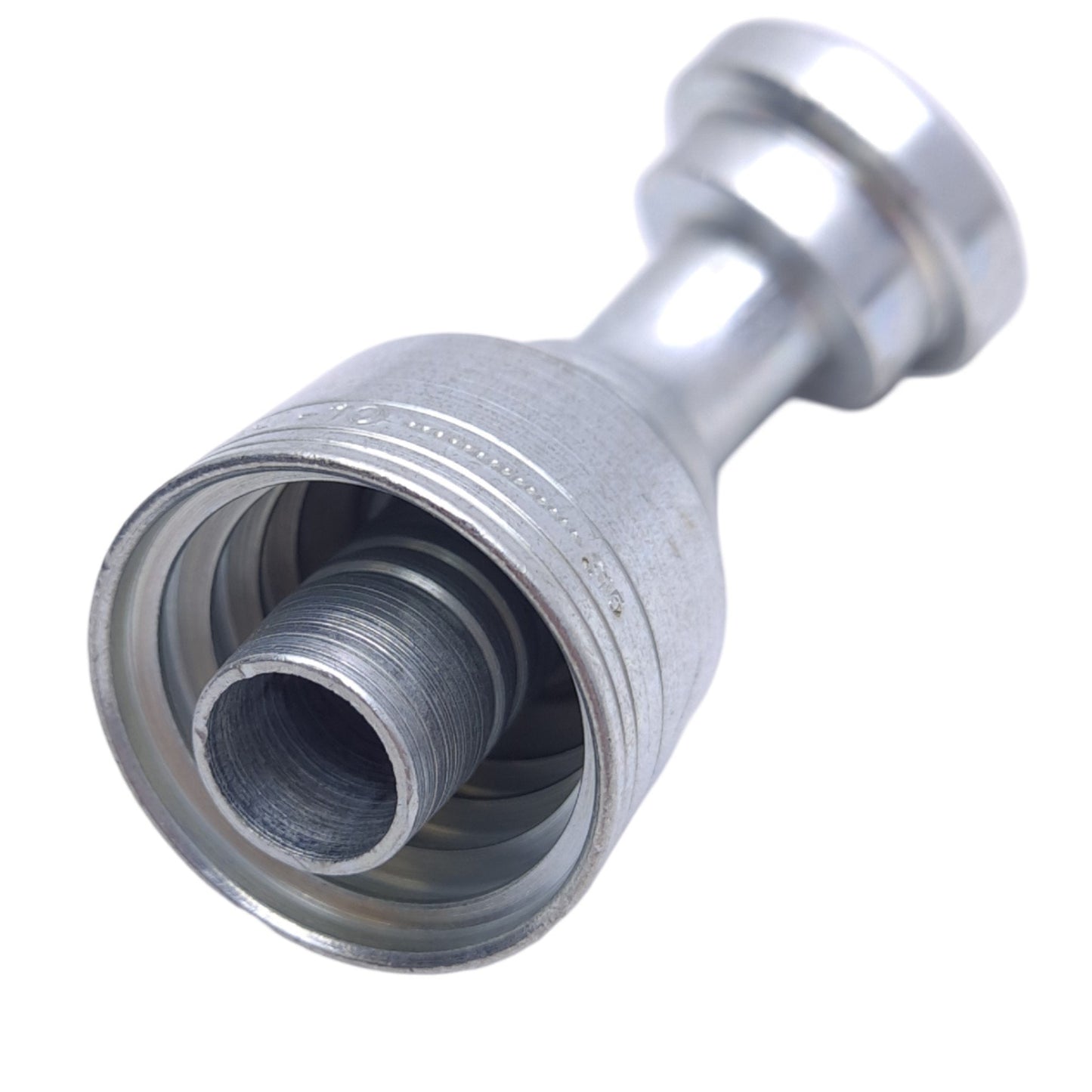 New Danfoss 1A10KSA10 Crimp Hose Fitting, 45° Elbow, Komatsu Split Flange, -10 Hose