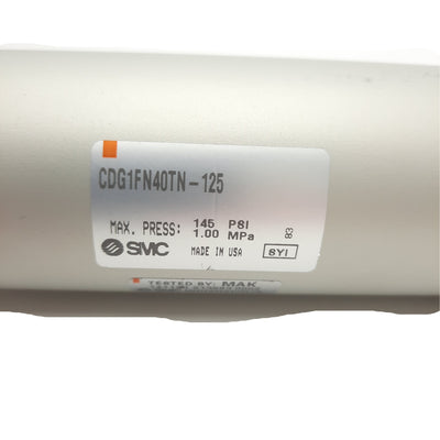 New SMC CDG1FN40TN-125 Double-Acting Air Cylinder, 40mm Bore, 125mm Stroke