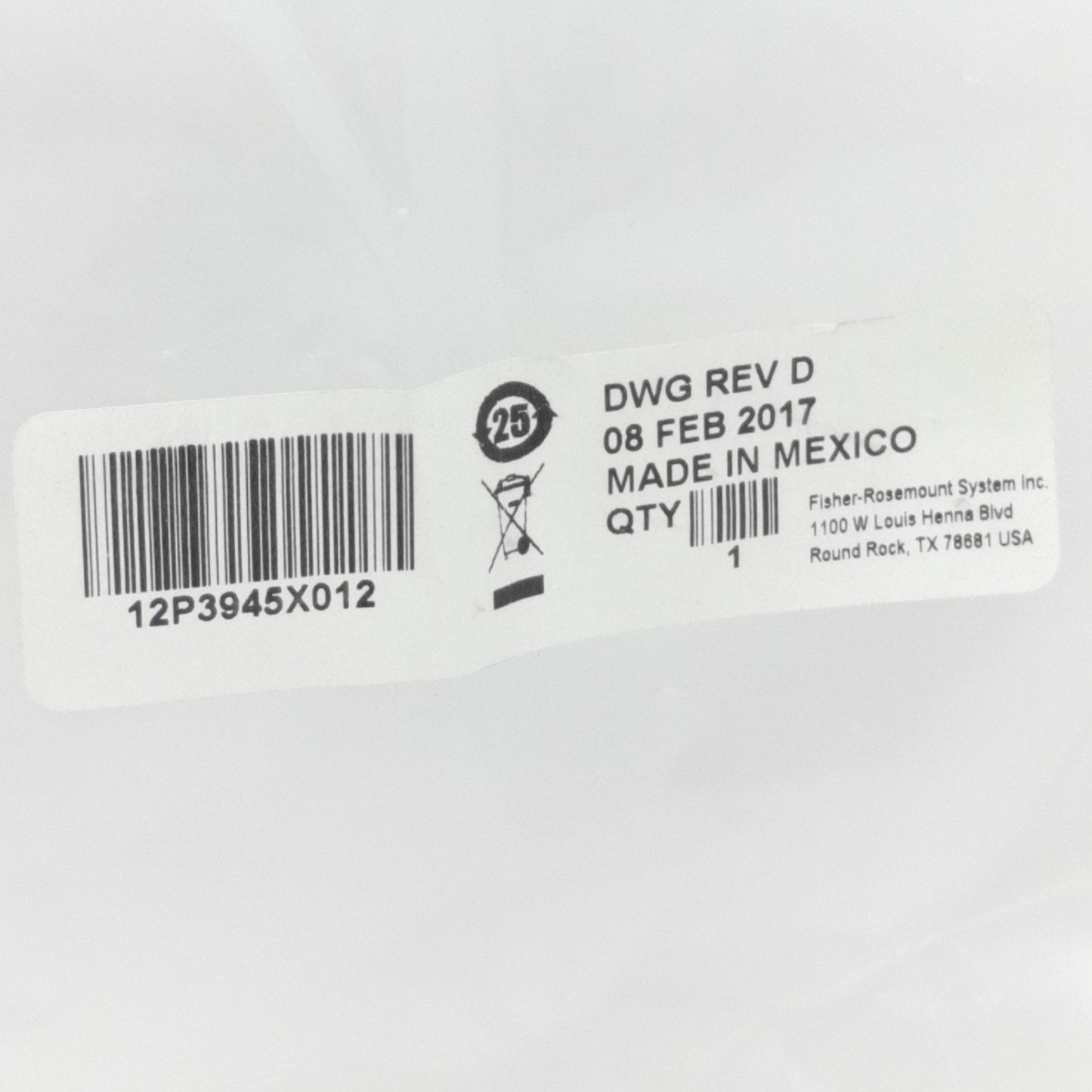 New Emerson KJ4003X1-BH1 Vertical Extender Cable, 1.1m, 12.6VDC 15A, 22-Pin Male