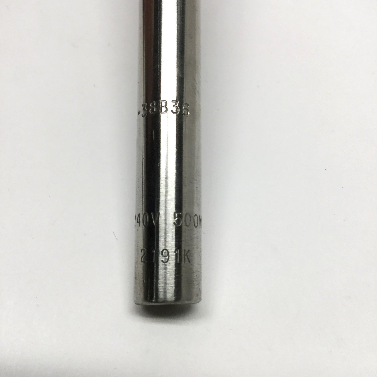 New – Open box Entherm TD37065B Swaged Cartridge Heater, Braided SS, Ø3/8" x 6.5", 240V 500W