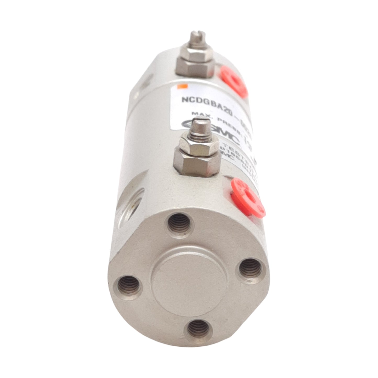 New SMC NCDGBA20-0025 Pneumatic Cylinder ø3/4in Bore, 0.25in Stroke, #10-32UNF Ports