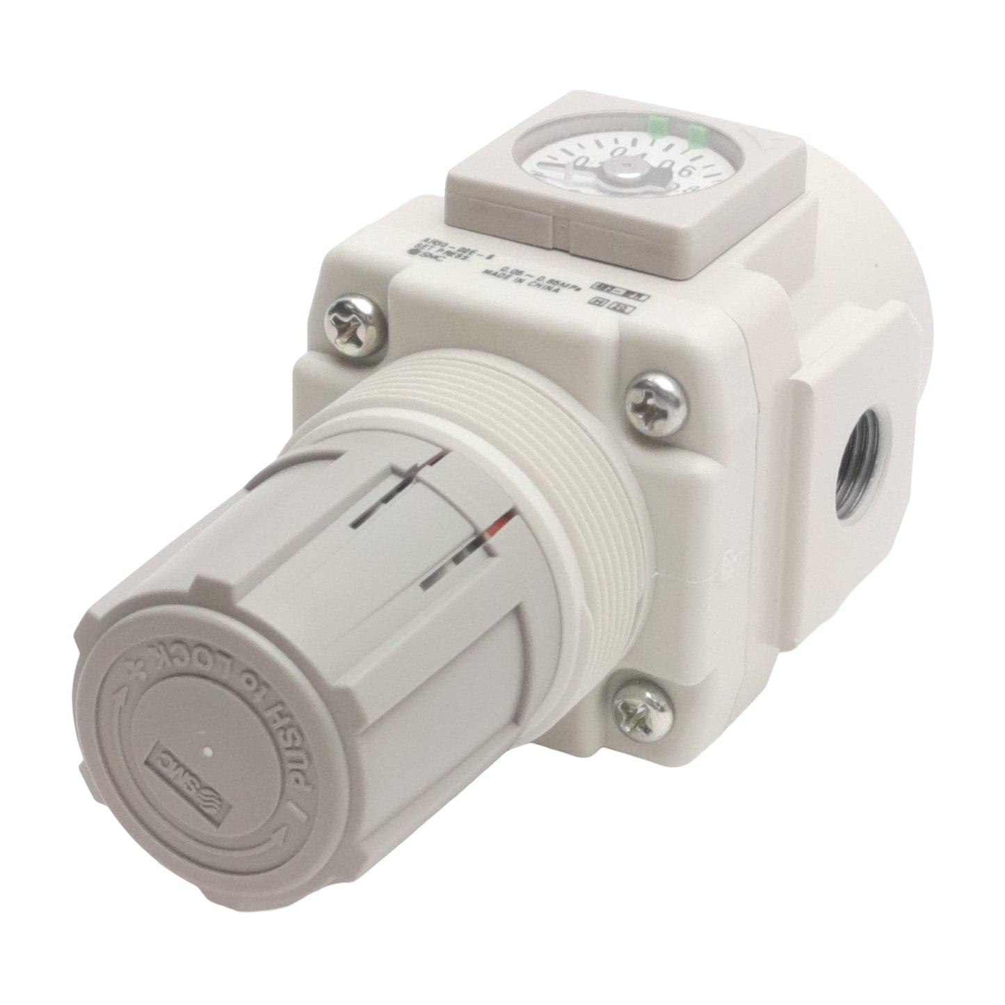 New SMC AR30-02E-B Air Regulator, 0.05 to 0.85MPa, Rc 1/4in, Left to Right Flow