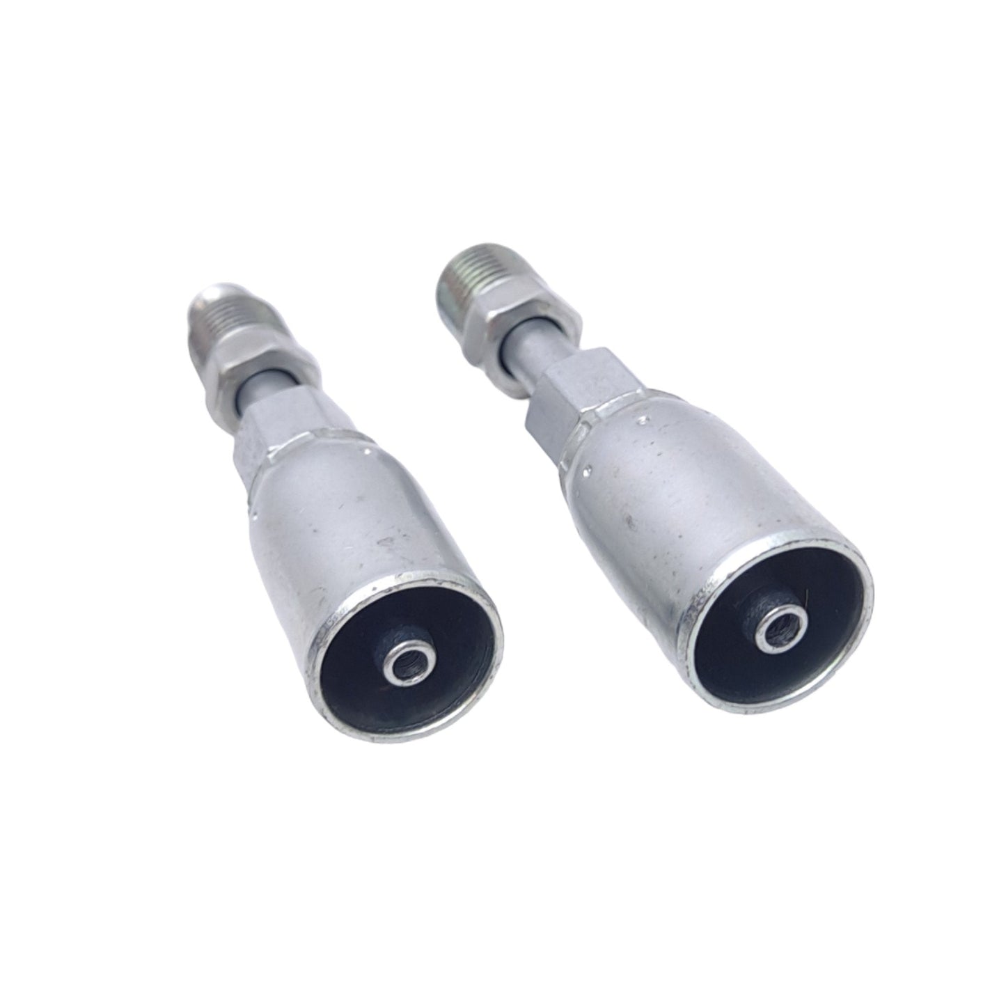 New Lot of 2 Danfoss 06904E-B04 Straight Crimp Hose Fittings 3/16 Inverted Swivel -4