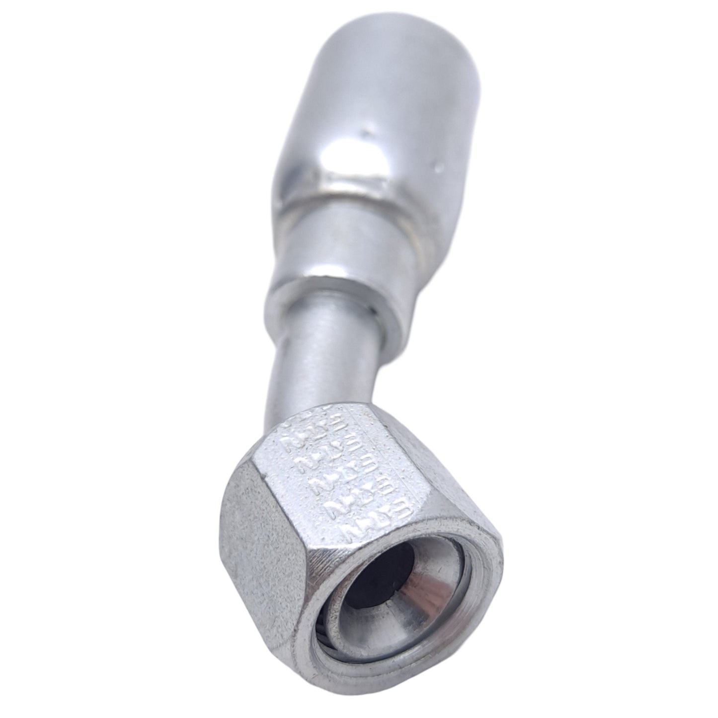 New Danfoss 06906E-686 Crimp Hose Fitting, 45° Elbow, 5/16" JIC 37 Female Swivel, -6