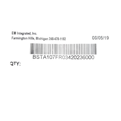 New EM Integrated BSTA107FR03420236000 923 Series M23 Short 6-P Power Connector