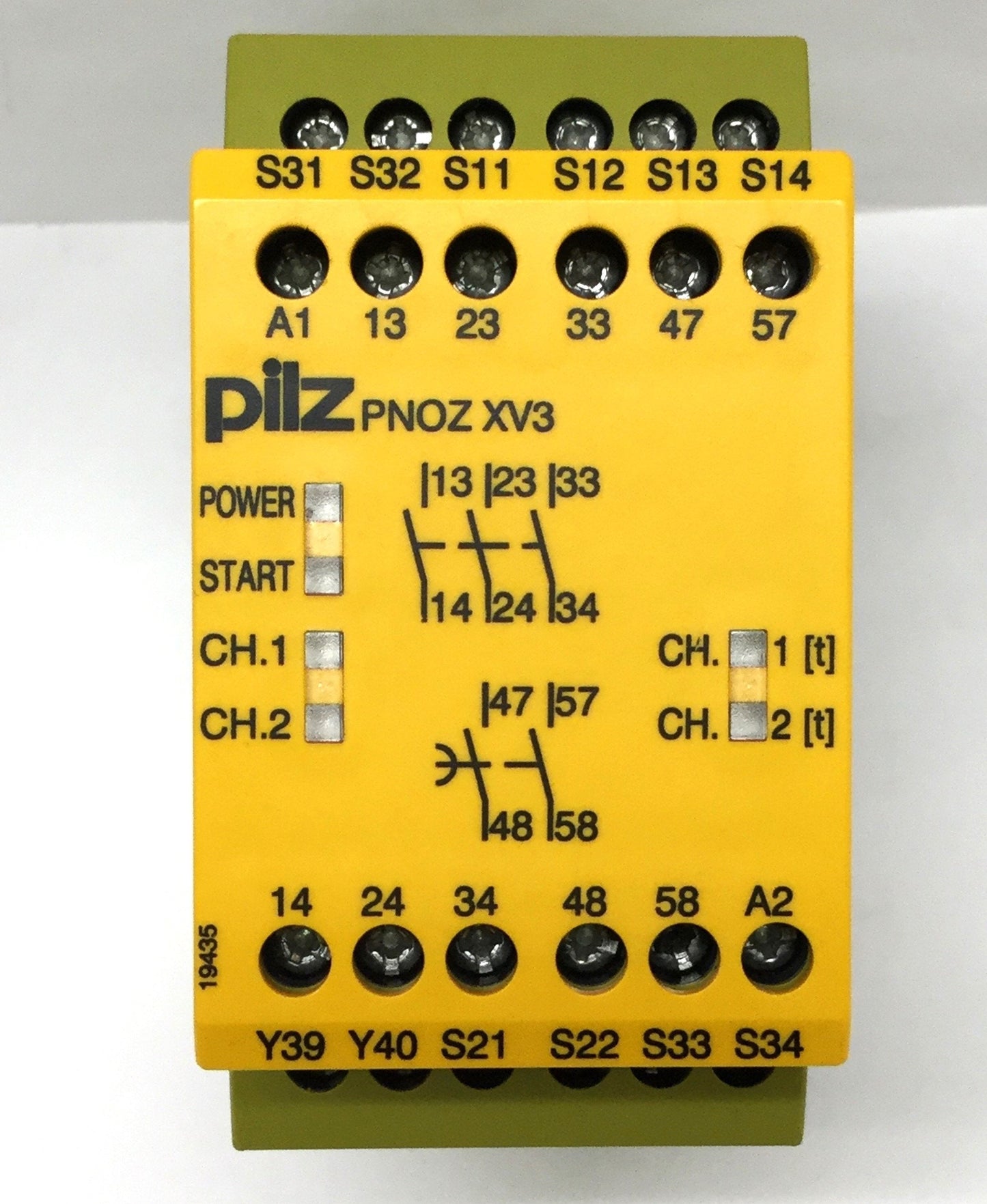 Used Pilz PNOZ X3 774310 E-STOP Relay Safety Gate Monitor 24VAC/24VDC 3NO-1NC-1SO