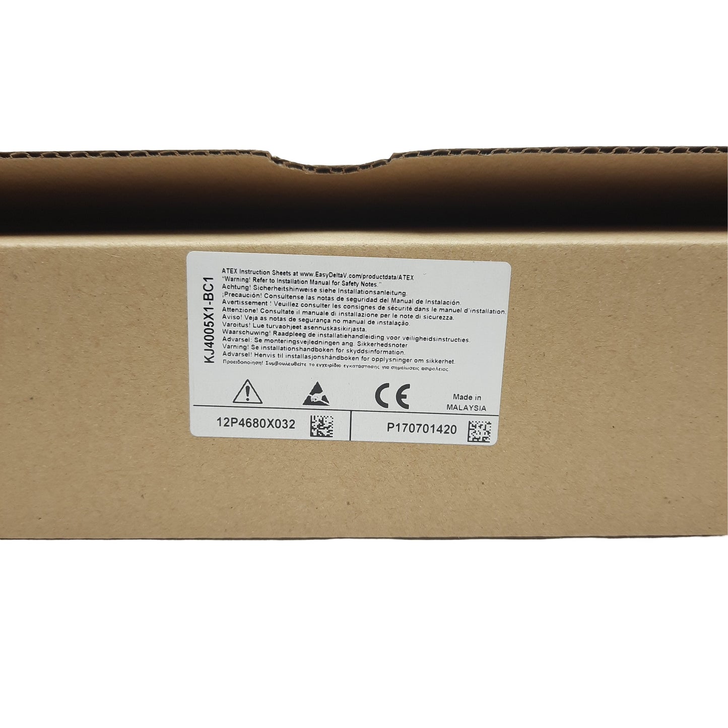 New Emerson KJ4005X1-BC1 DeltaV Right Extender Carrier 1-Wide, DIN Rail Mount